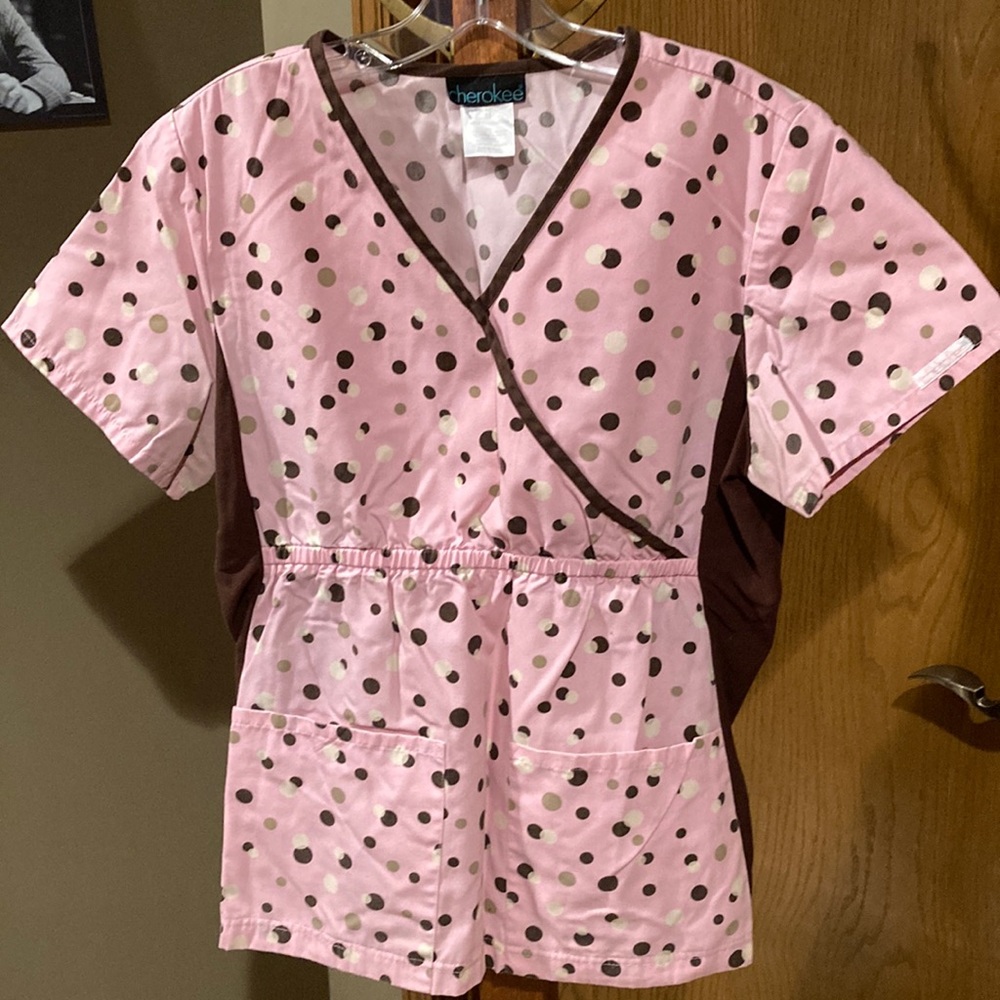 Nursing Scrub Top,  by Cherokee size Medium
